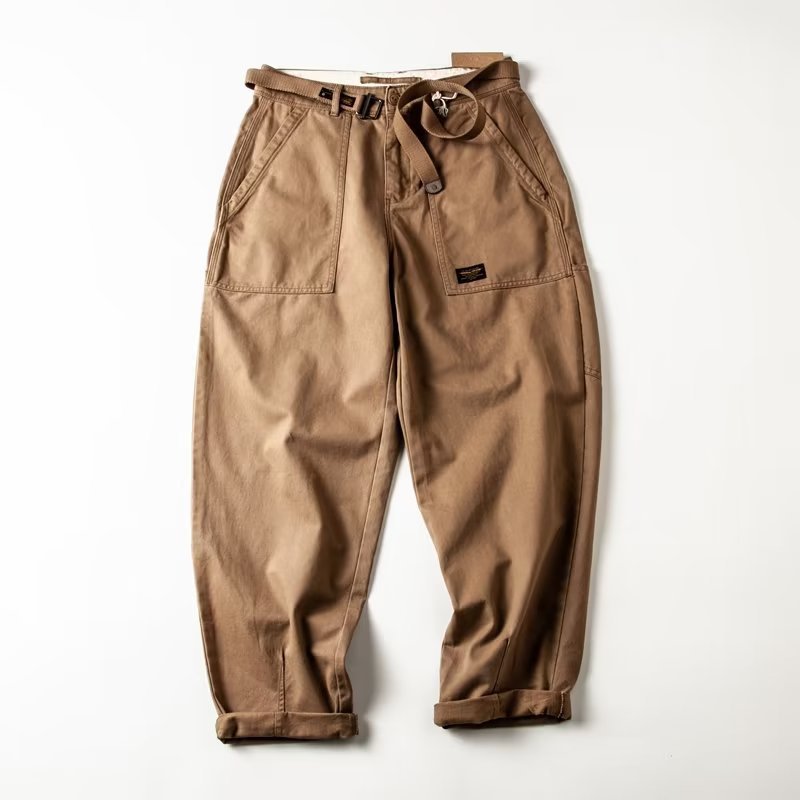 Amerikanische Retro-Loose Straight-leg Plus-size Freizeithose