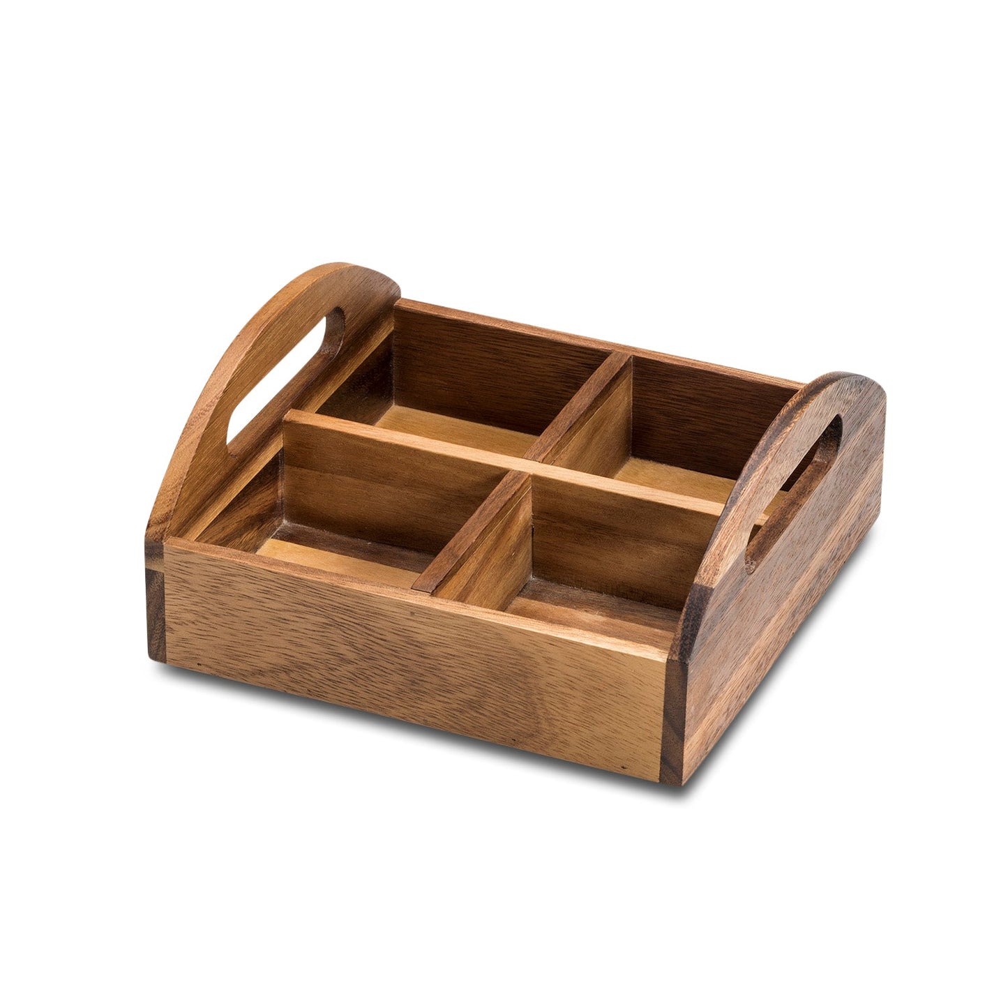 4-Fächer-Snack-Tablett