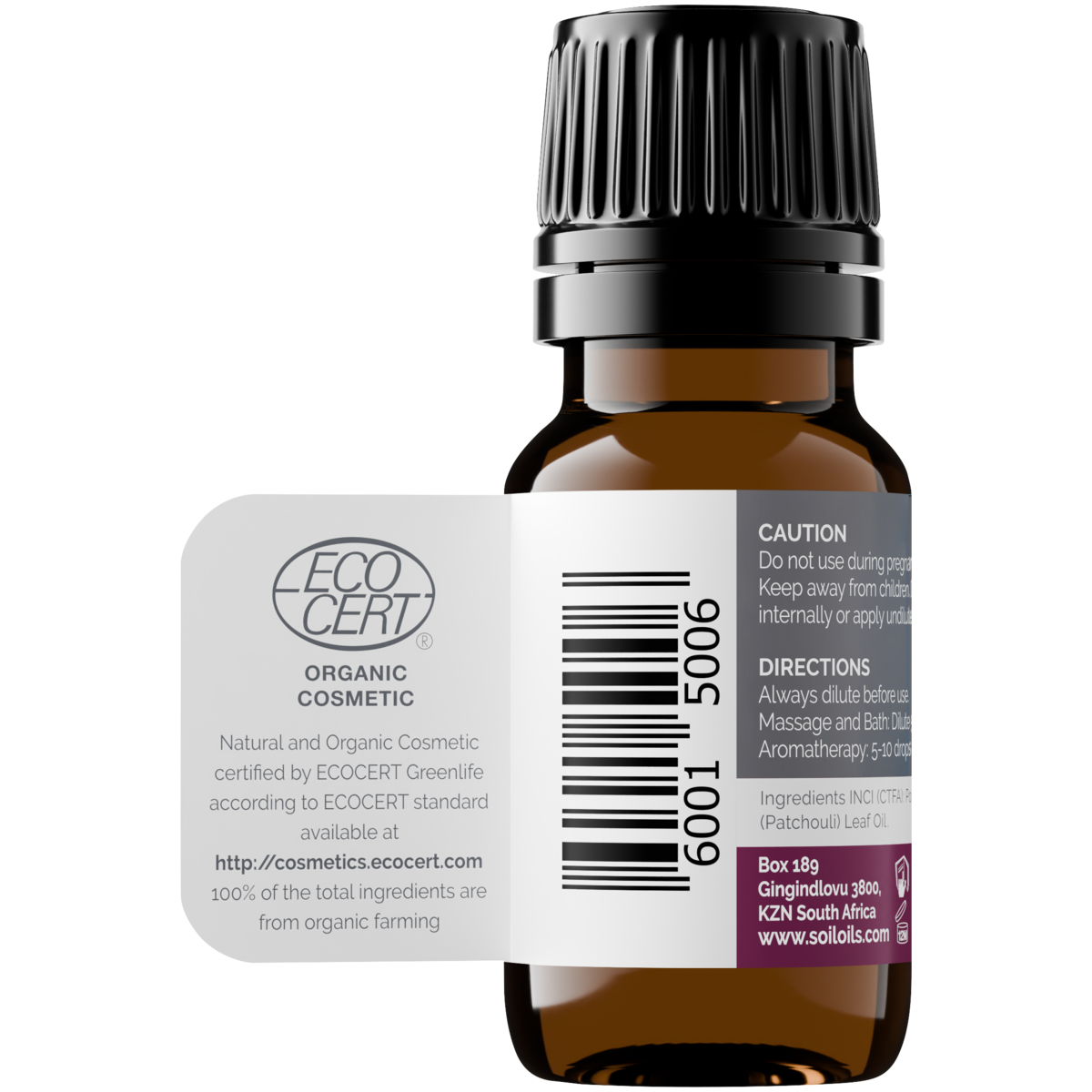 Bio-Patschuliöl (Pogostemon Cablin) 10ml