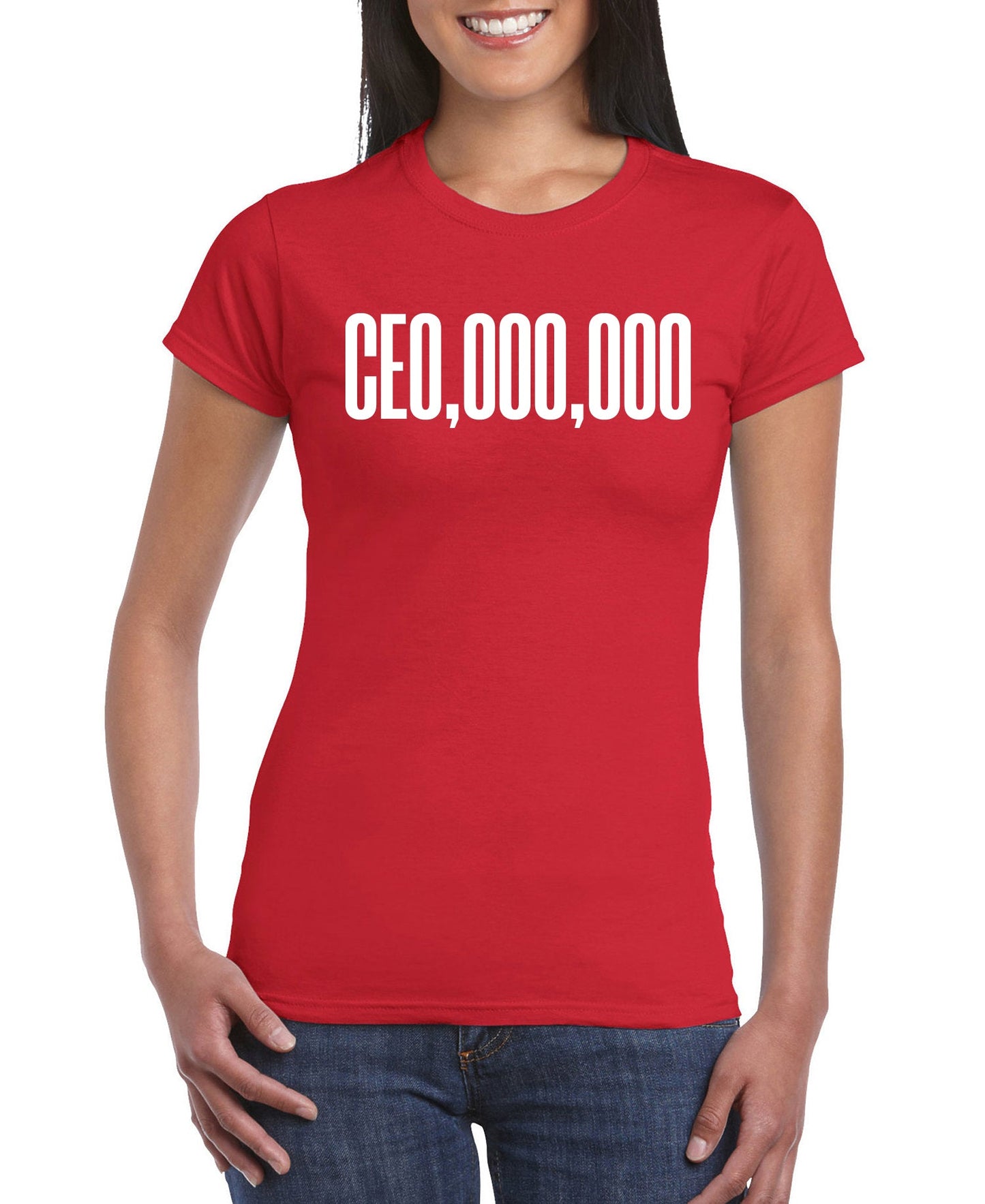 CEO, 000, 000 Women's Slim Fit Short Sleeve T-Shirt
