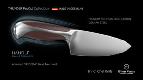 Gunter Wilhelm Thunder Nakiri Vegetable cleaver/knife, 7.5 inch | Brownish ABS Handle SKU: 50-510-0475