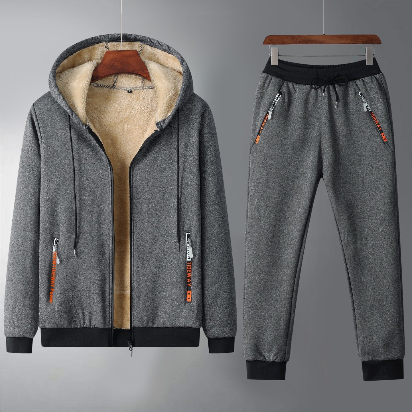 Winter Warmer Lammfellmantel mit Fleecefutter