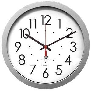 Moderne silberne 14,5-Zoll-Wanduhr