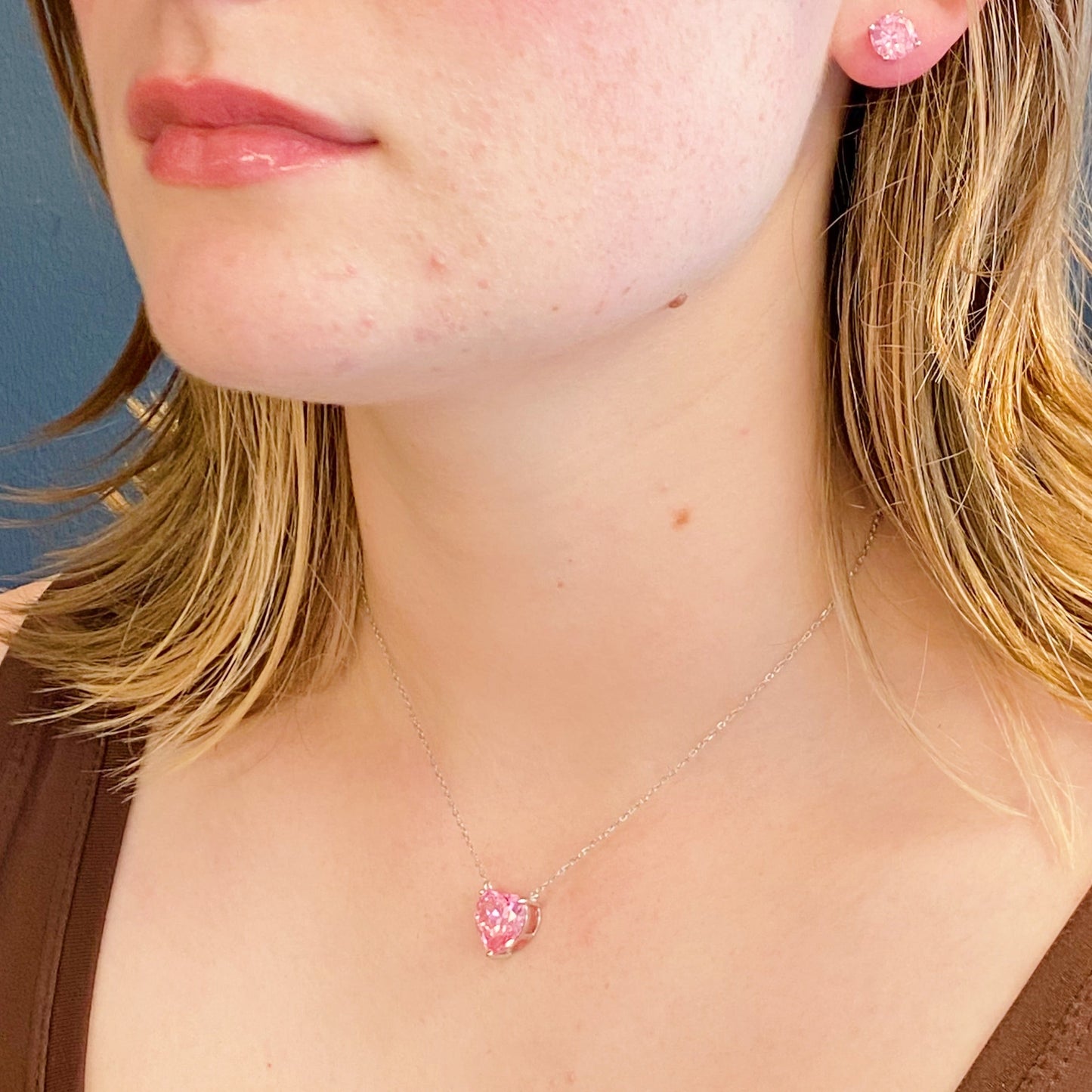 Absolute Beauty Herz-Halskette aus Sterlingsilber