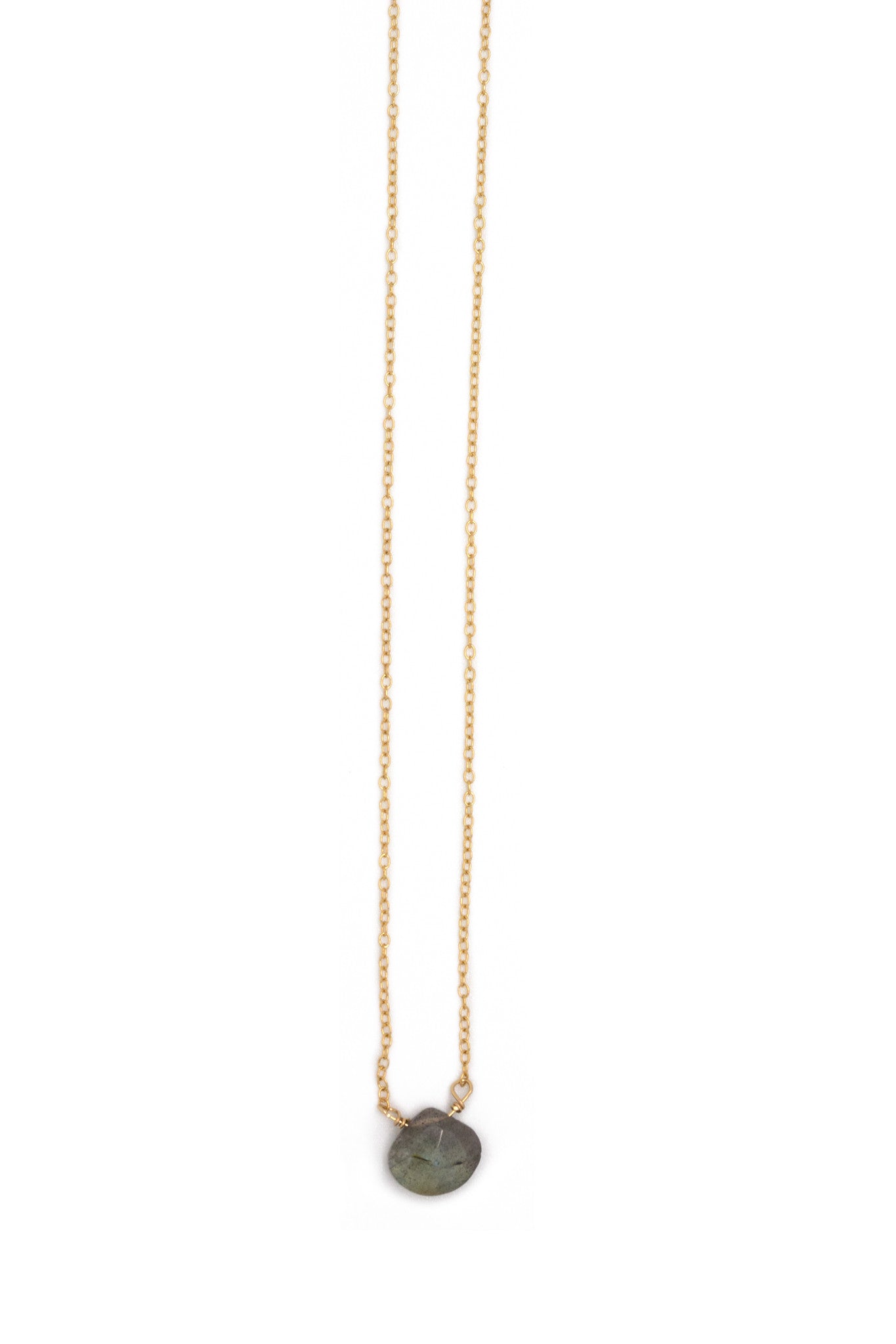 Halskette Stephanie Delicate Drop mit Labradorit