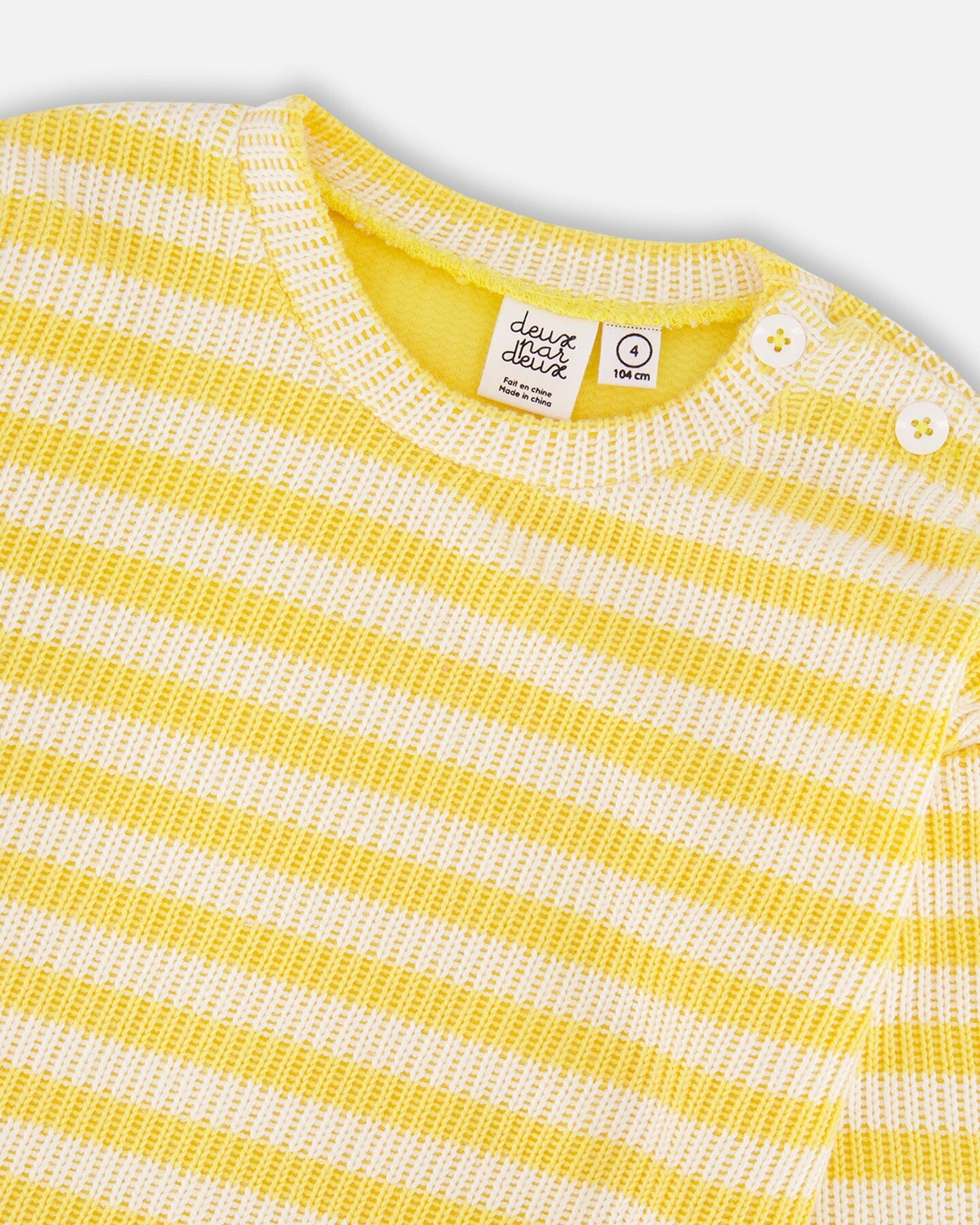 Gestreifter Pullover Gelb Und Weiß