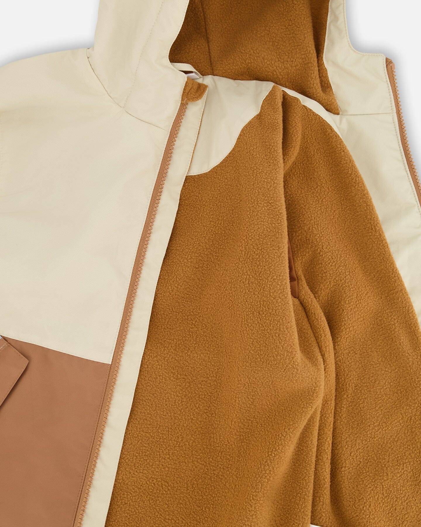Übergangsjacke aus recyceltem Polyester Beige