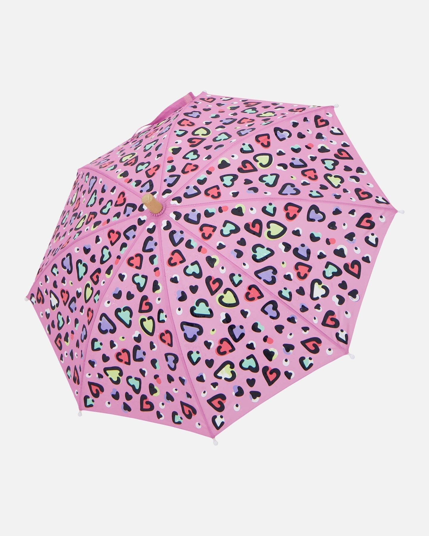 Farbwechsel-Regenschirm Rosa Herzen Muster