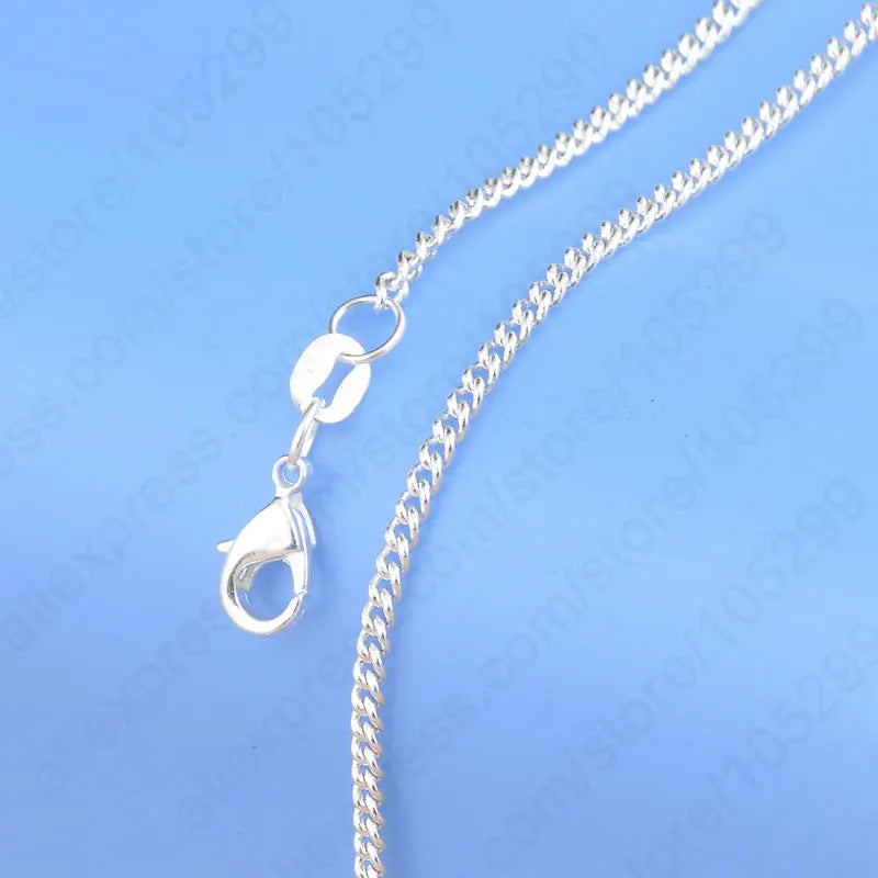 Neueste Musterbestellung 20 Stück, 20 Designs, 18 Zoll Echte 925 Sterling Silber Schmuck Halsketten-Sets mit Gliederketten und Karabinerverschlüssen