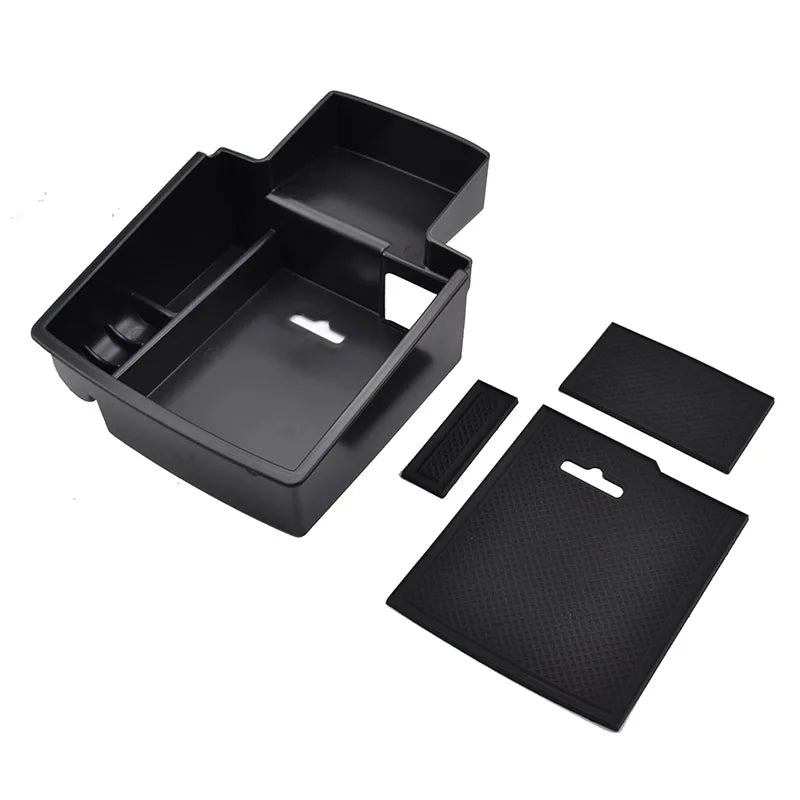 Armlehnen-Aufbewahrungsbox für AUDI Q5 2009-2017 Mittelkonsole Ablagefach Handschuhfachhalterung Auto-Organizer 2010 2011 2012 2013 2014 2015