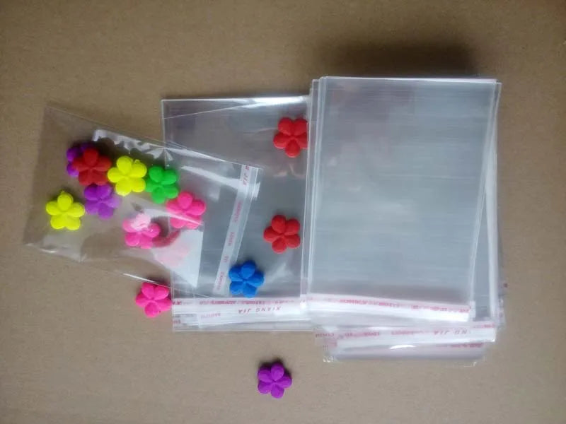 1000PCS 4x6cm Clear Resealable Cellophane/BOPP/Poly Bags Transparent Opp Bag Packing Plastic Bags Self Adhesive Seal for jewelry