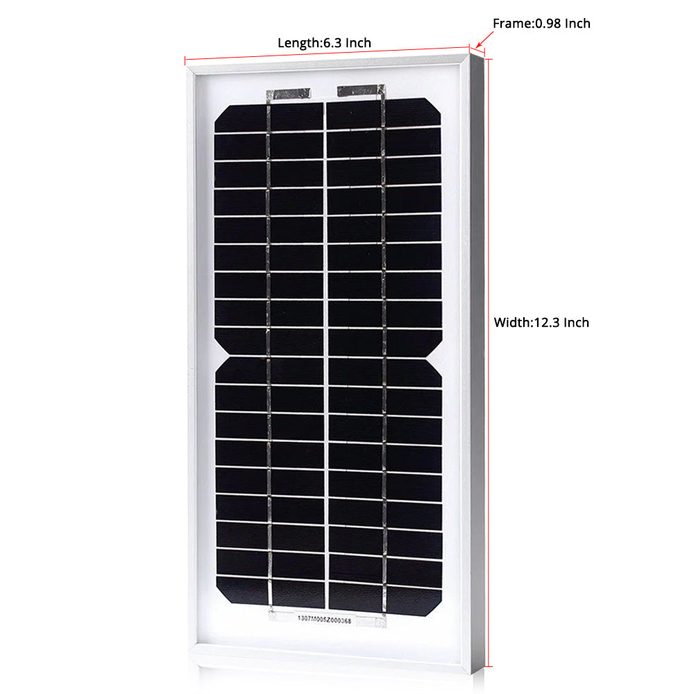 5 Watt 12 Volt monokristallines Solarpanel