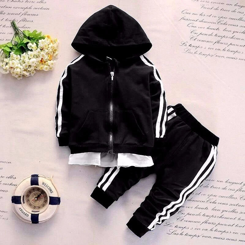 Neuer Frühling Herbst Baby Freizeit Trainingsanzug Kinder Jungen Mädchen Hoodies Hosen 2tlg/Sets Kinder Baumwollkleidung Säugling Mode Sportbekleidung