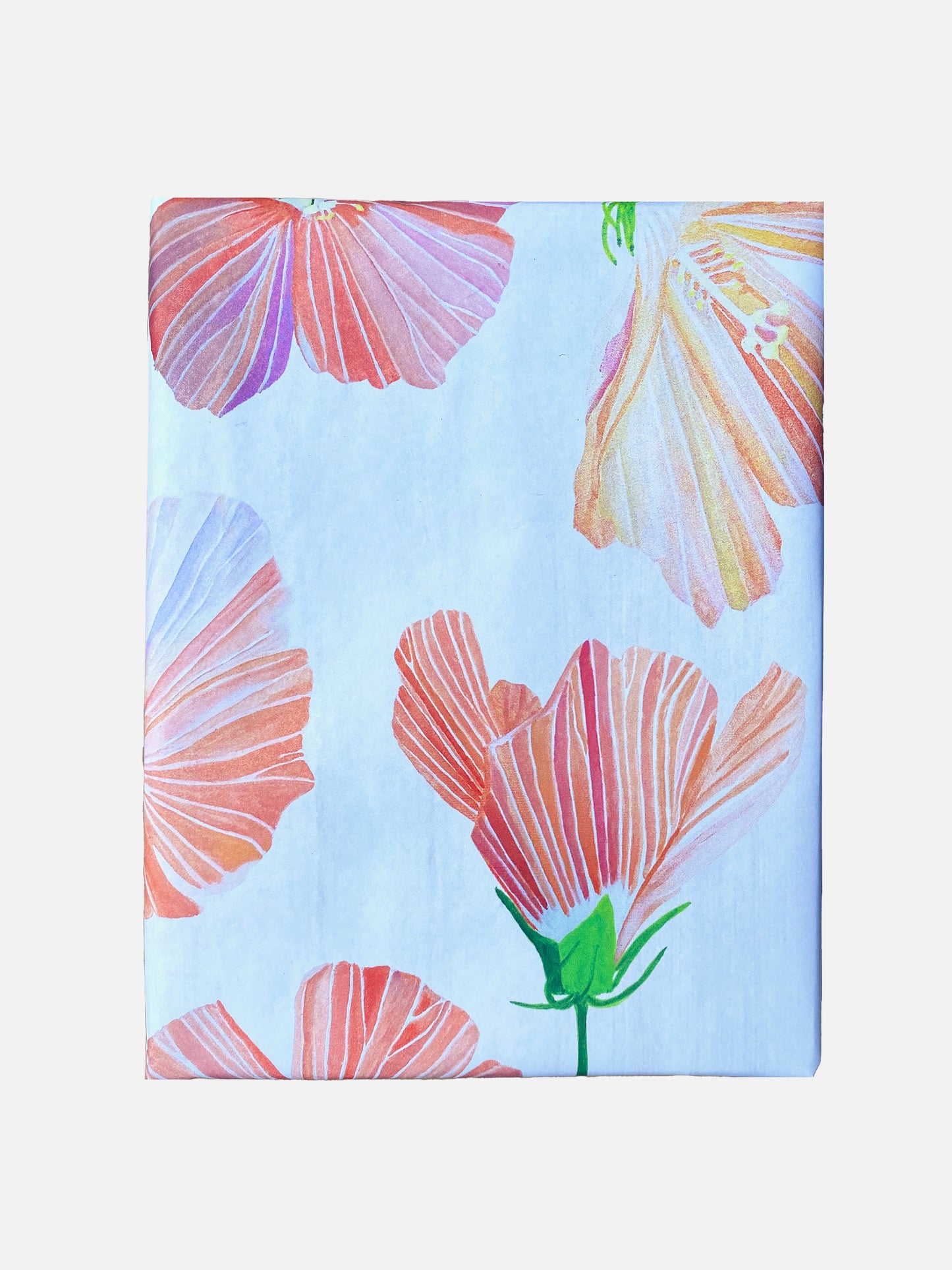 Geschenkpapier: Hibiskus auf Schnee