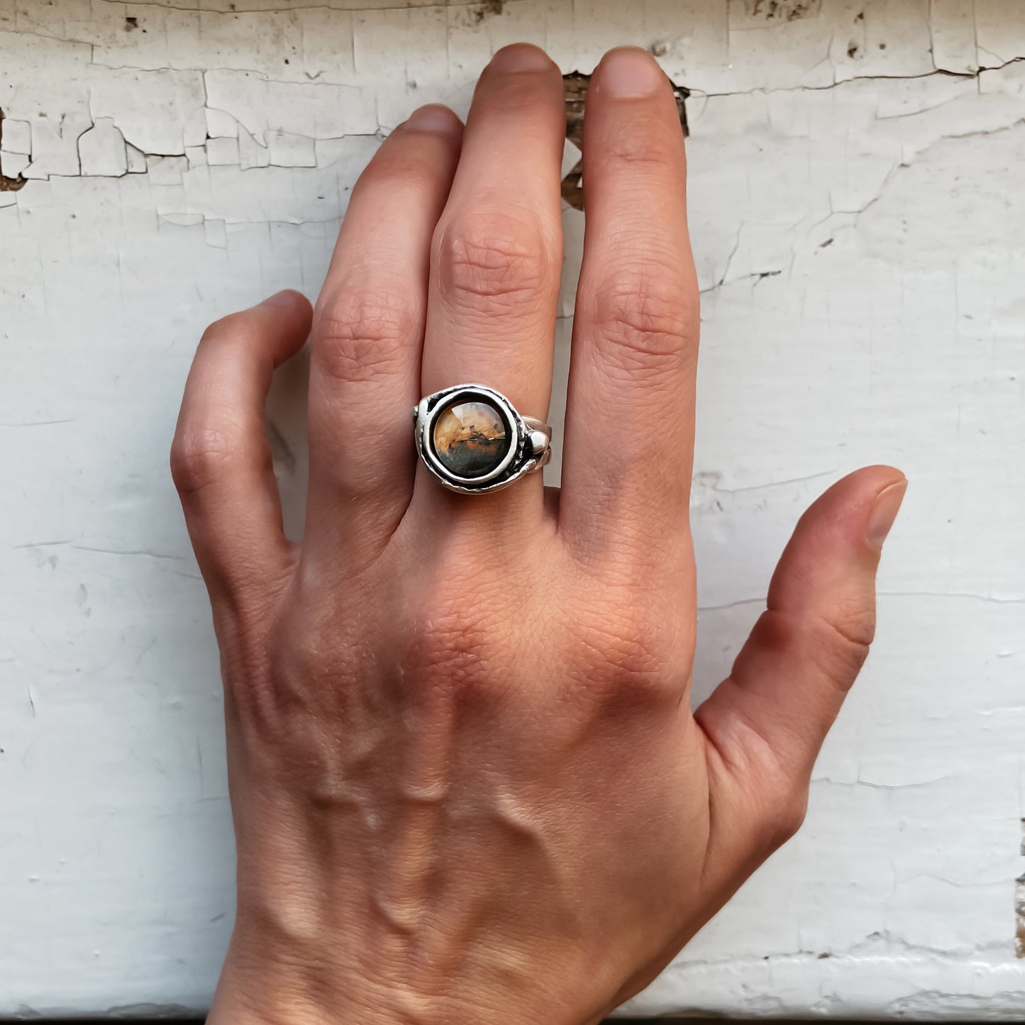 Mars und Monde Ring