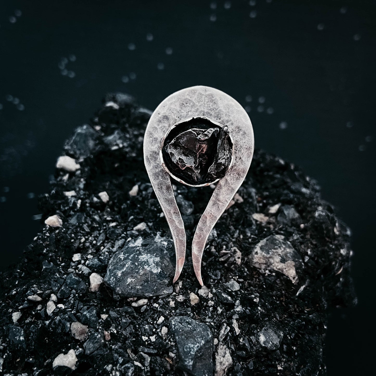 Kometenring mit authentischem Meteorit