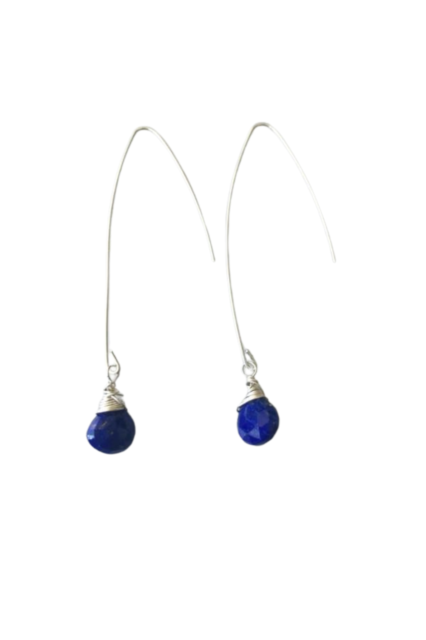 Jill Long Wire Drop-Ohrringe in Saphir