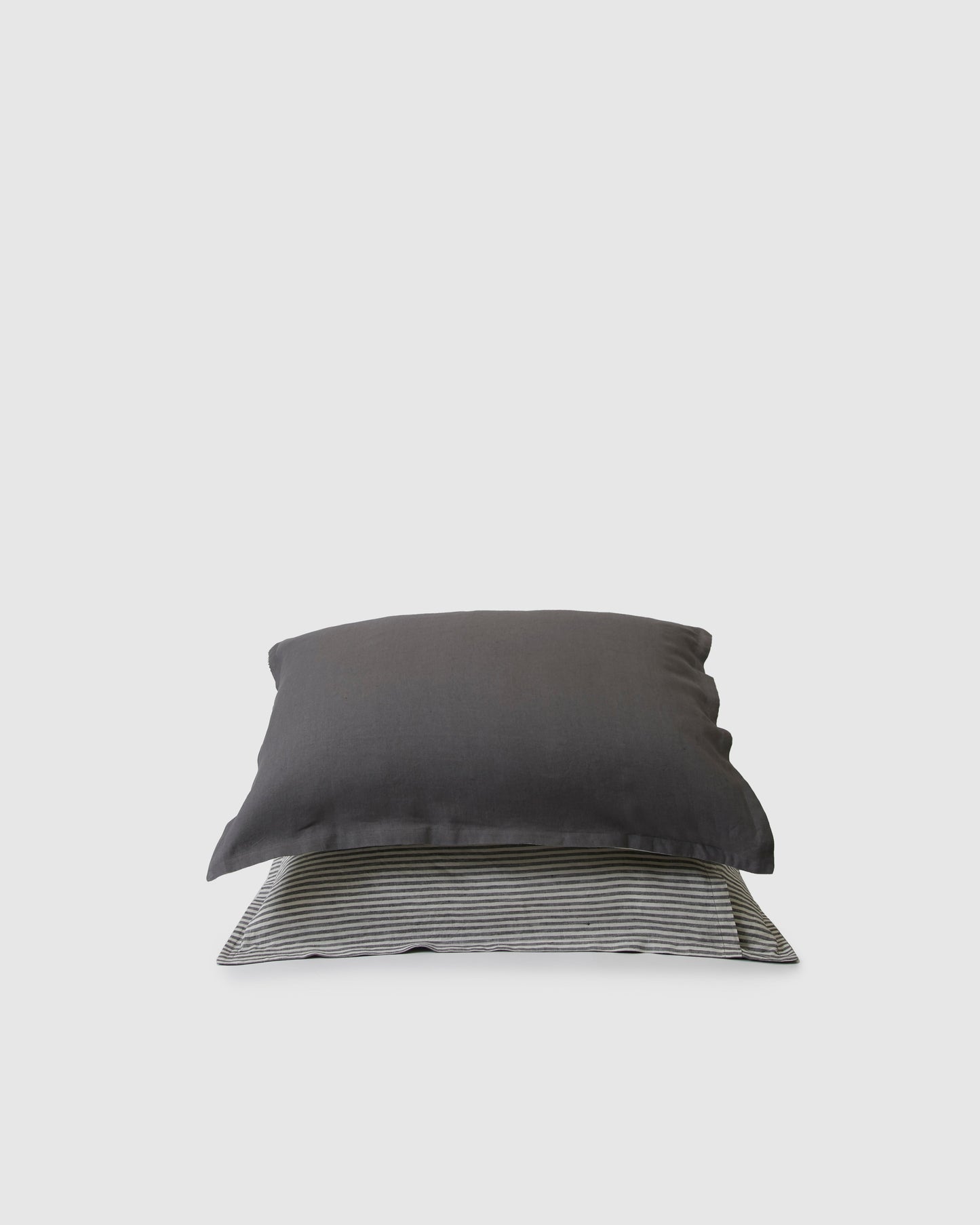 Marcel Leinen-Bettwäsche-Set – Storm / Storm Stripe