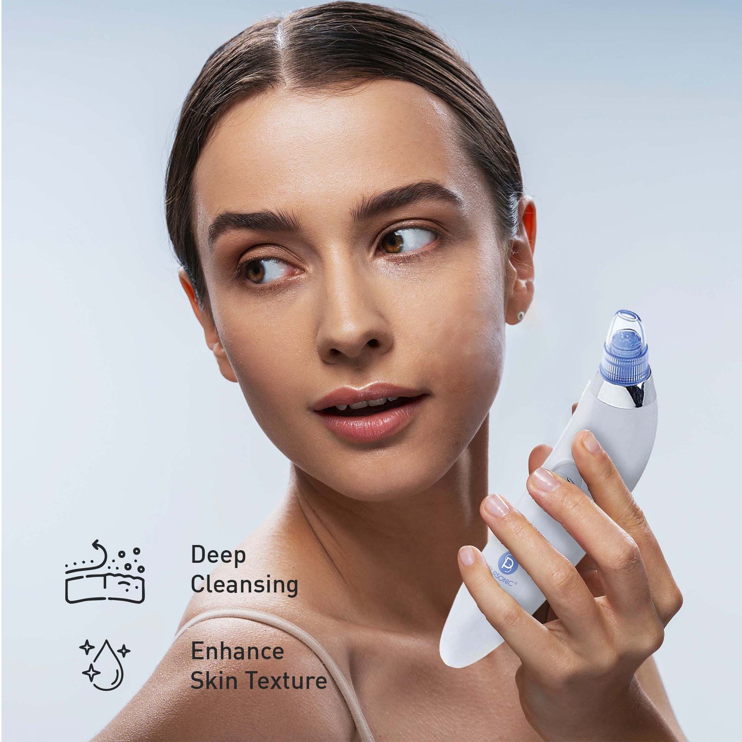 Pursonic Daily Detox Set – Porenreiniger, Bambus-Zahnbürsten, Kohlepulver, Gesichts- und Körperbürste und Schlammmaske vom Toten Meer