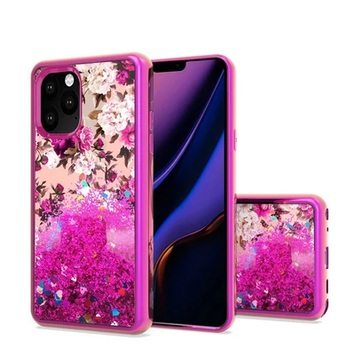 iPhone 11 PRO Design Wasser-Treibsand-Glitzer-Hülle