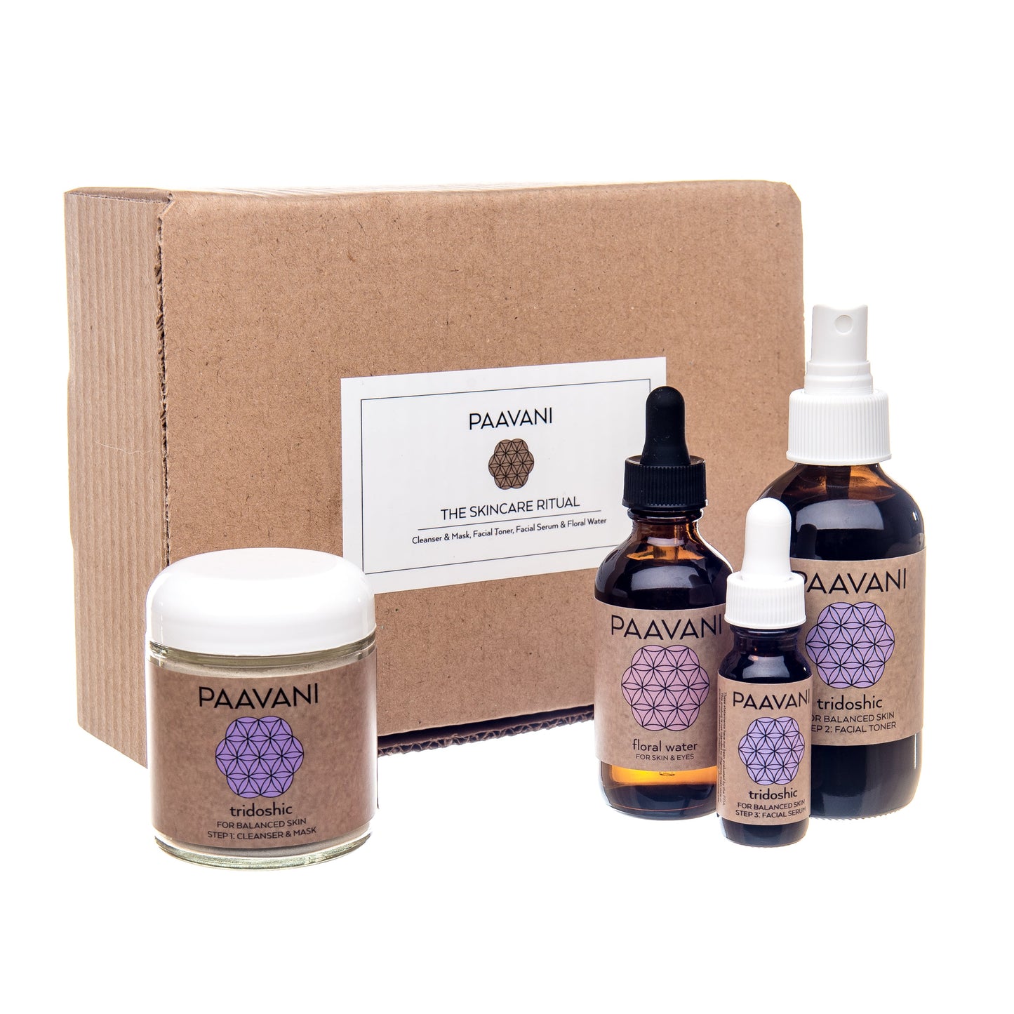 Tridosha-Hautpflegeritual | Ayurvedisches Set für ausgeglichene und Mischhaut