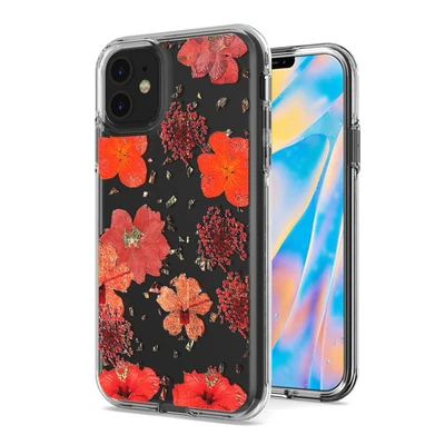 iPhone 12 Mini 5.4 Glitter Flower Design Case