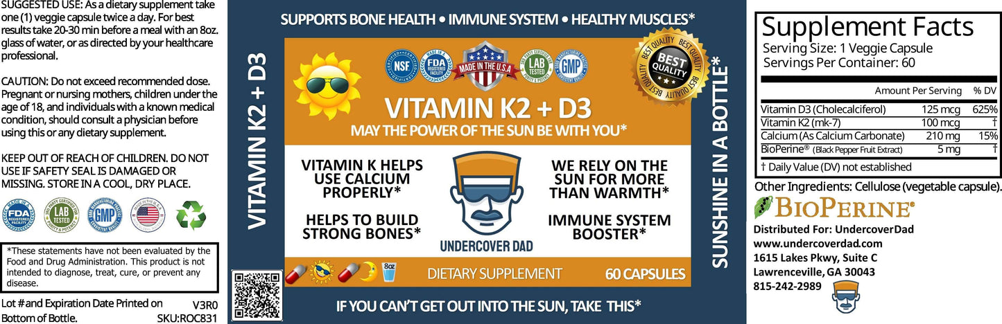 Vitamin K2 + D3