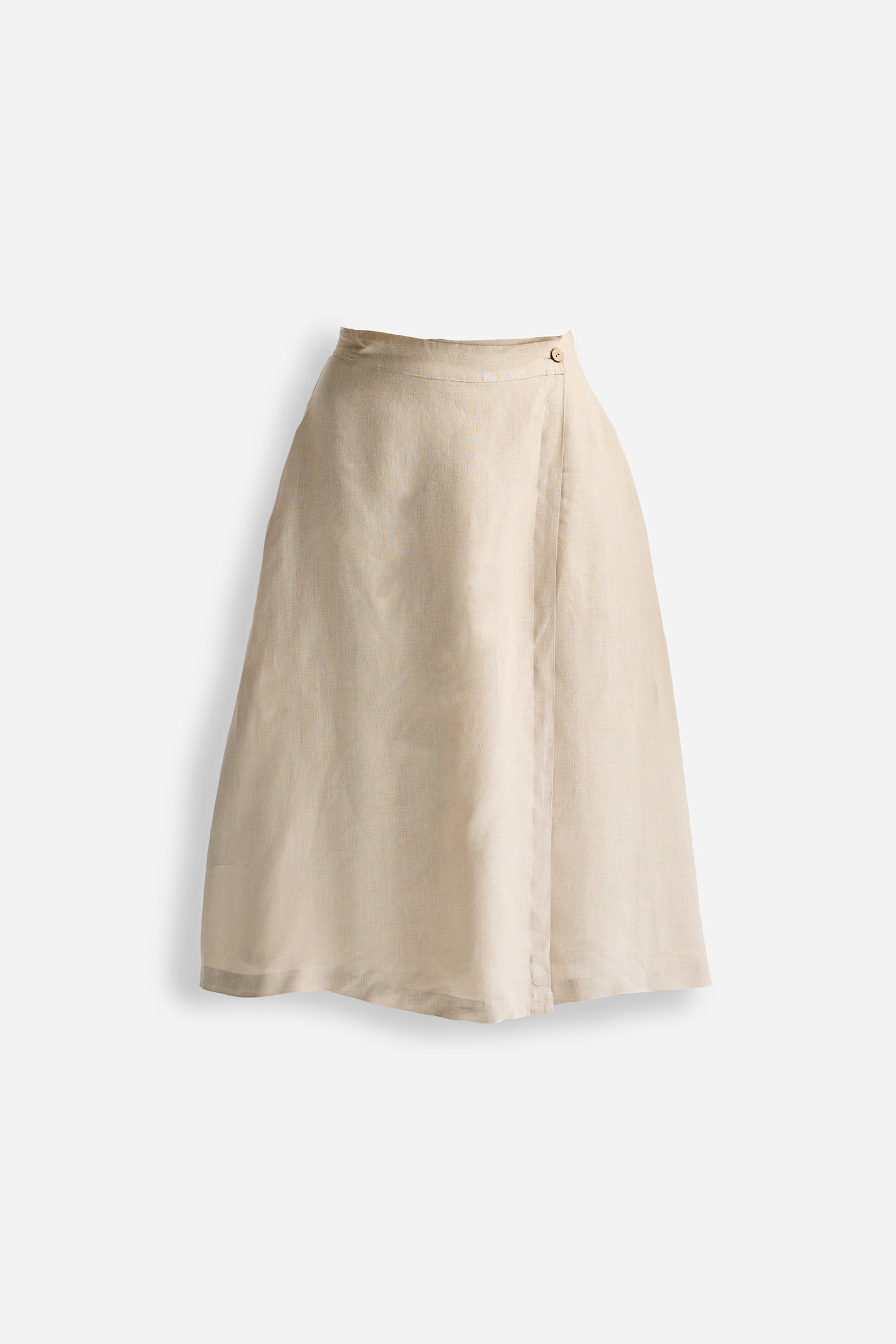 Wickel-Midi-Rock in Neutralbeige