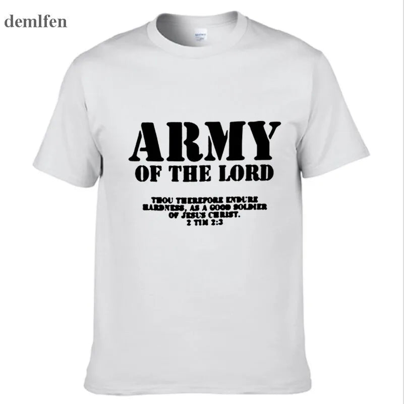 Armee des Herrn Jesus Christus Männer und Frauen Paare Matching T-Shirt Neuartiger Stil Individueller Druck T-Shirt Übergröße