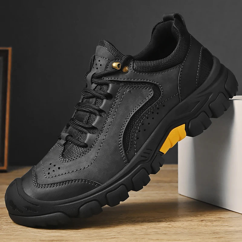 Outdoor-Wanderschuhe Bequeme weiche Sohle Herren Modische Schnürsenkel Rutschfeste und verschleißfeste Reisesportschuhe