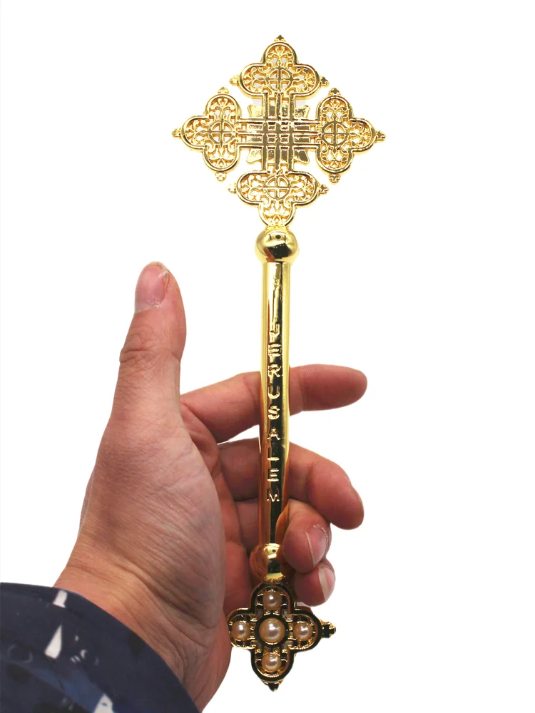 Handkreuz Orthodox Christus Reliquie Religiöses Weihnachtsgeschenk Kirchengeräte Gebet für Priester