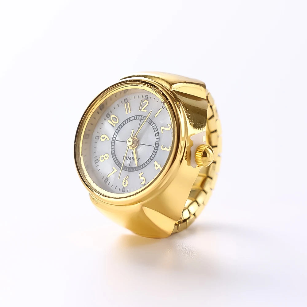 Modische Ringe, Fingeruhren, Modische Party-Quarzuhren, Unisex-Paarringe, Schmuckgeschenk, echt