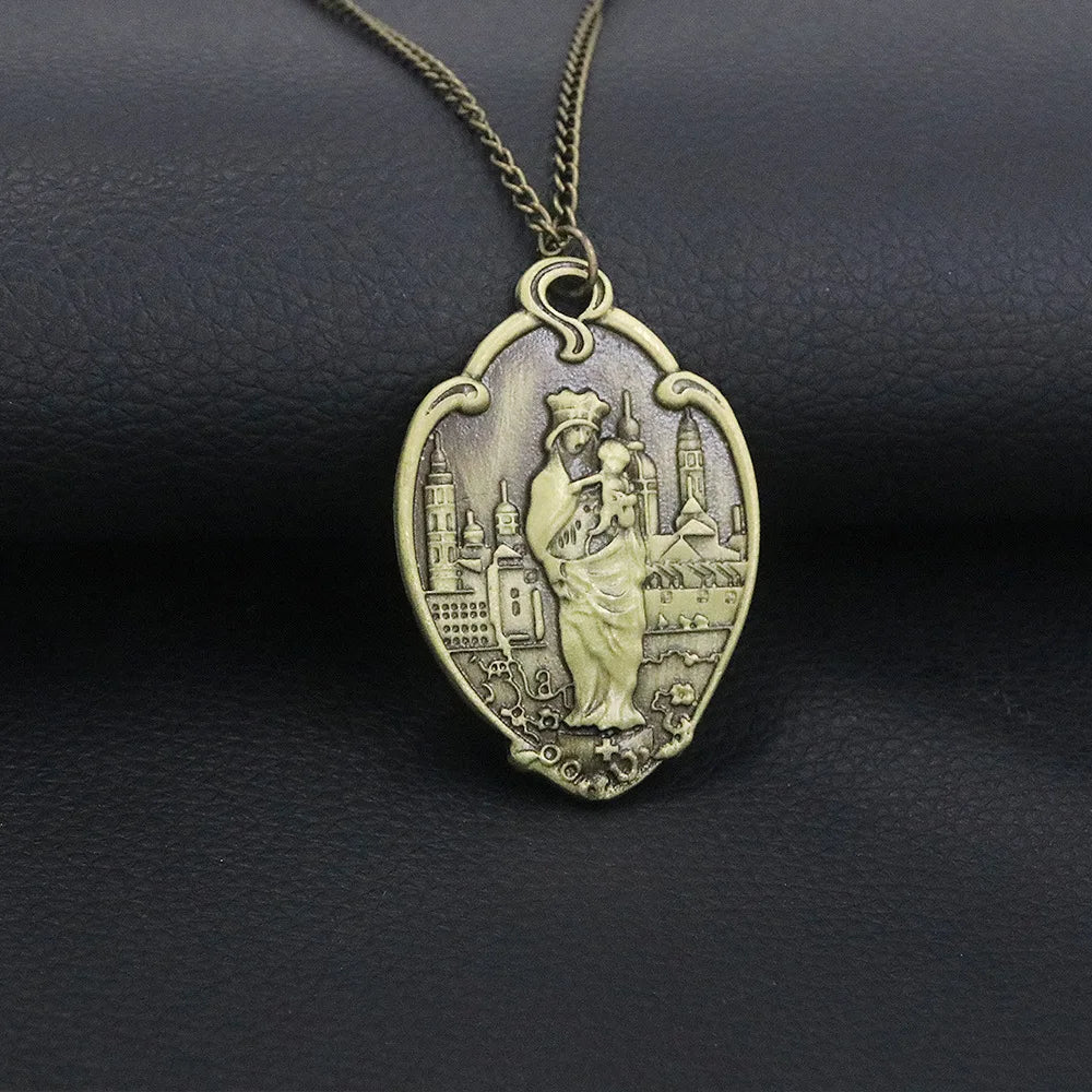 Billy Hargrove Halskette Jungfrau Maria Schmuck Mutter Christi Religiöse Medaille Anhänger Medaillon Halsketten Accessoires