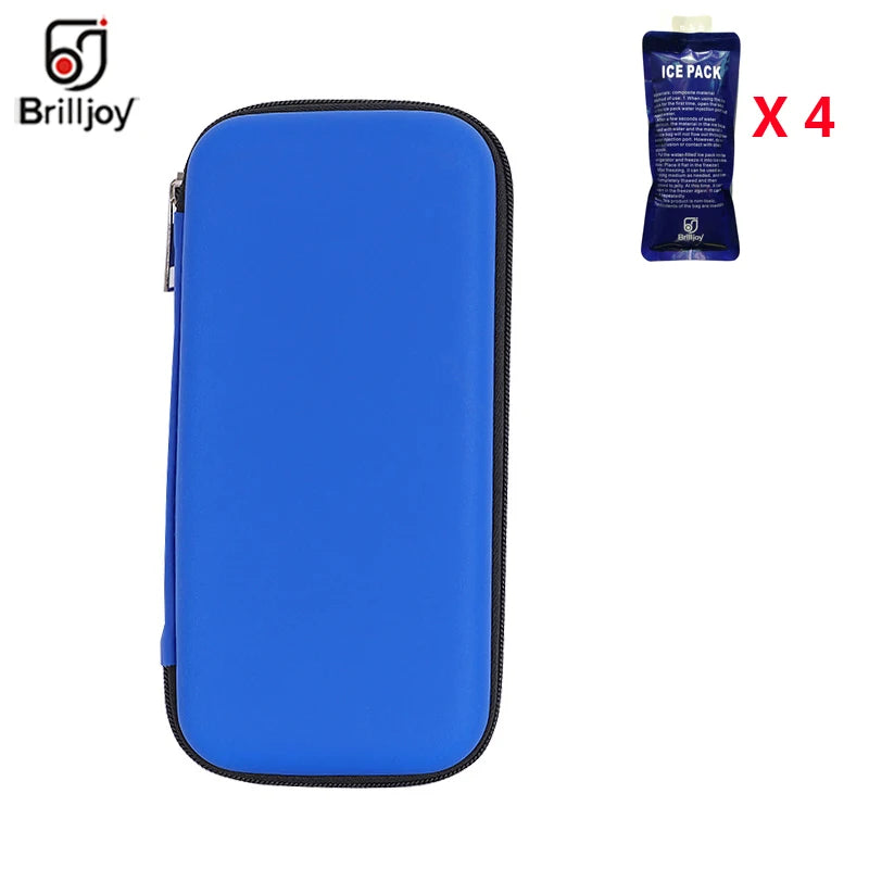 Brilljoy Neue Insulin-Kühltasche Tragbare Isolierte Diabetiker Insulin Reisetasche Kühlbox Bolsa Termica Aluminiumfolie Kühltasche