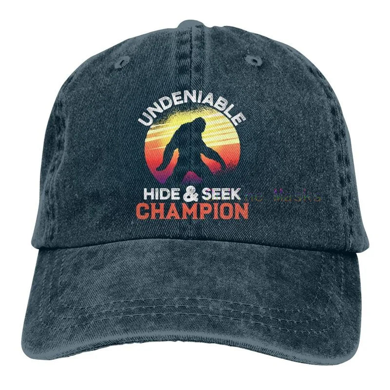 Bigfoot ist echt und er wollte mir den Arsch verspeisen Baseball Cap Unisex Vintage Trucker Hat Verstellbare Cowboyhüte für Herren Damen