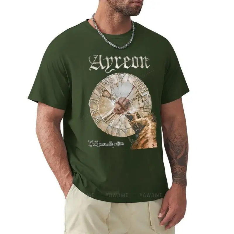Ayreon - The Human Equation T-Shirt Anime Sweatshirt Koreanische Mode Herren Kurzarm-T-Shirts