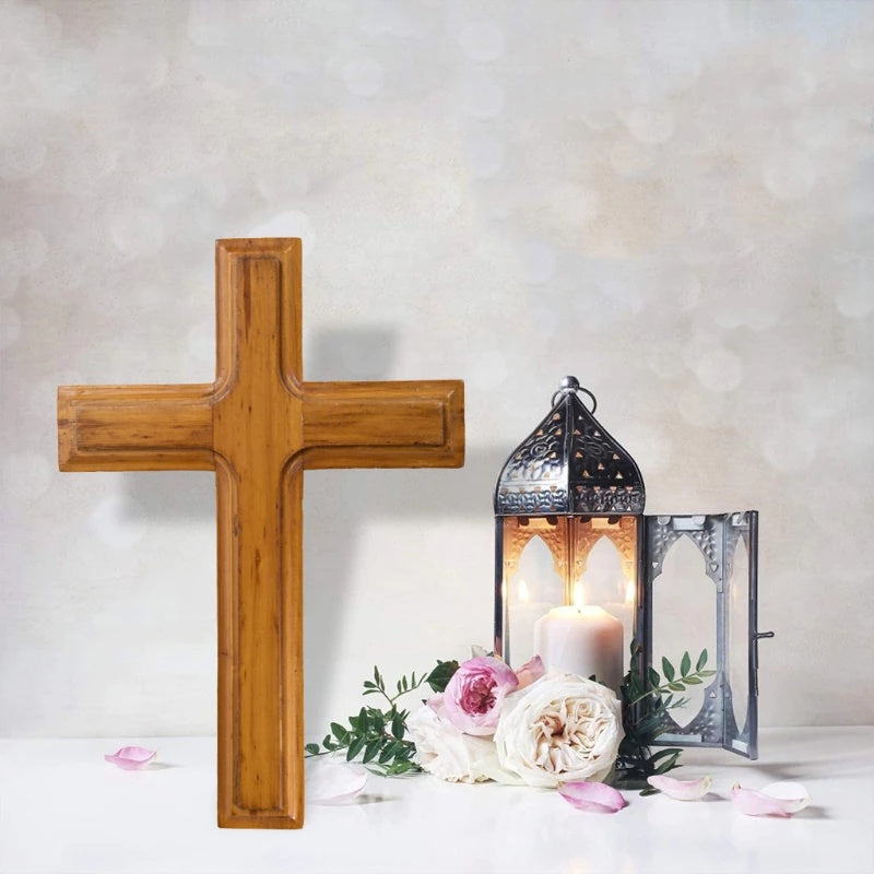 Holzkreuz Ornamente Christus Wandkreuz Tischkreuz für Hausaltar Kapelle Kirche Dekoration Christliches Geschenk Kunsthandwerk