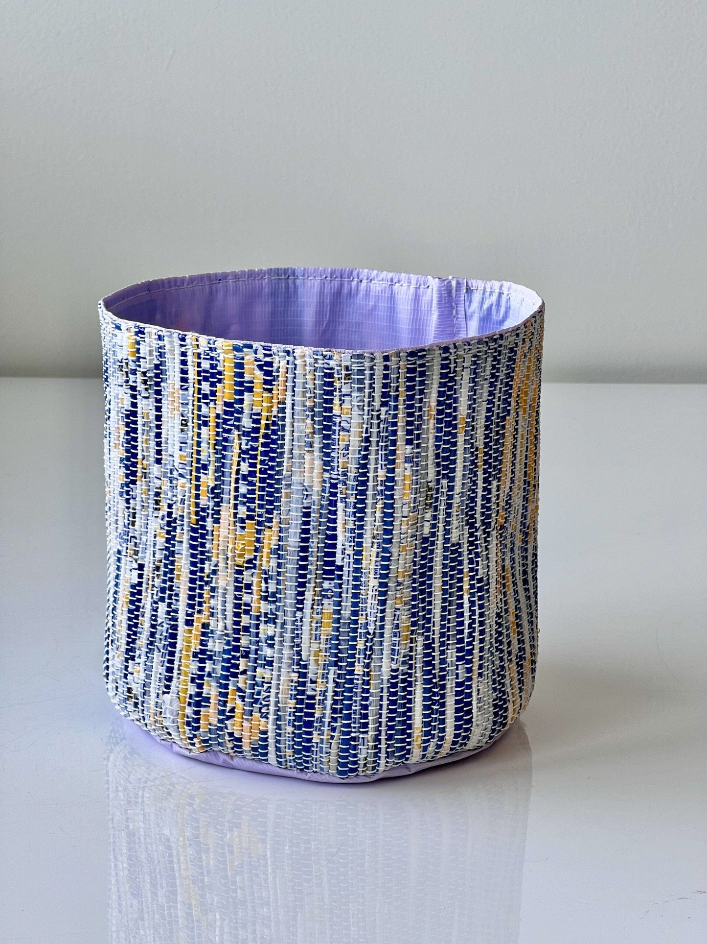 Blue Round Planter