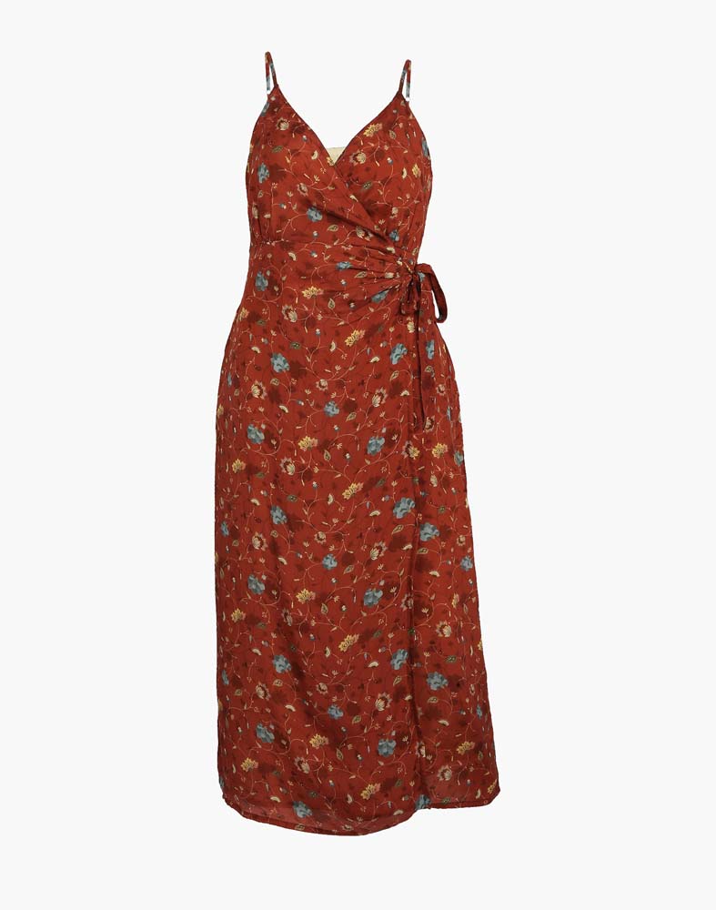 Trägerwickelkleid