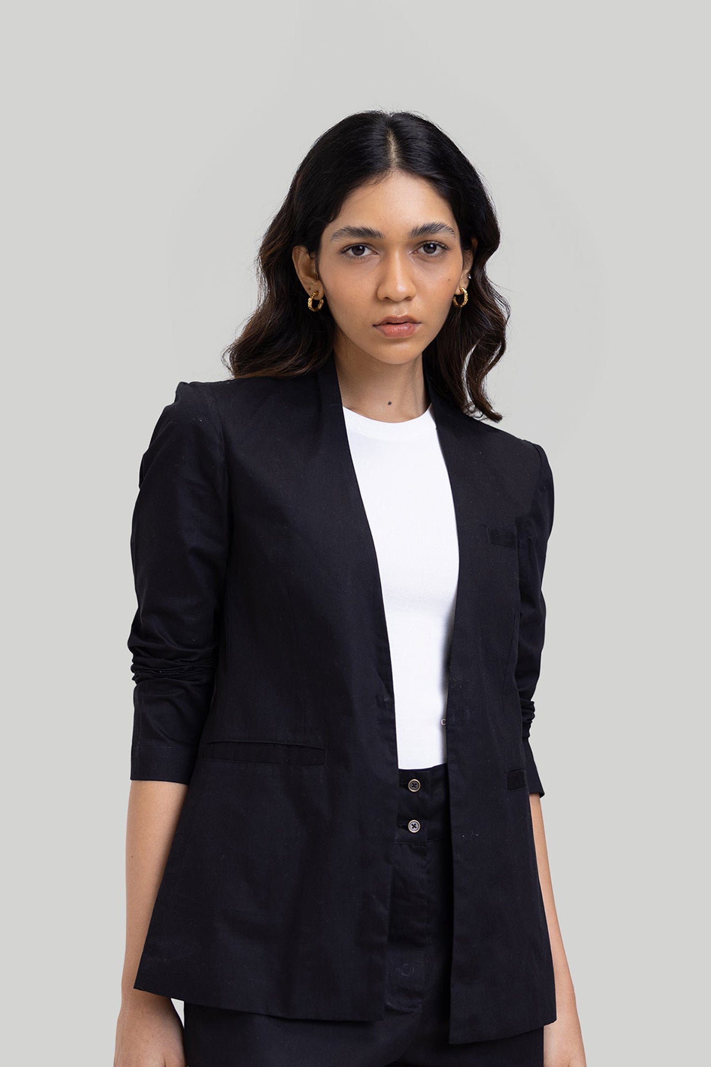 Sommerhitze-Blazer in Schwarz