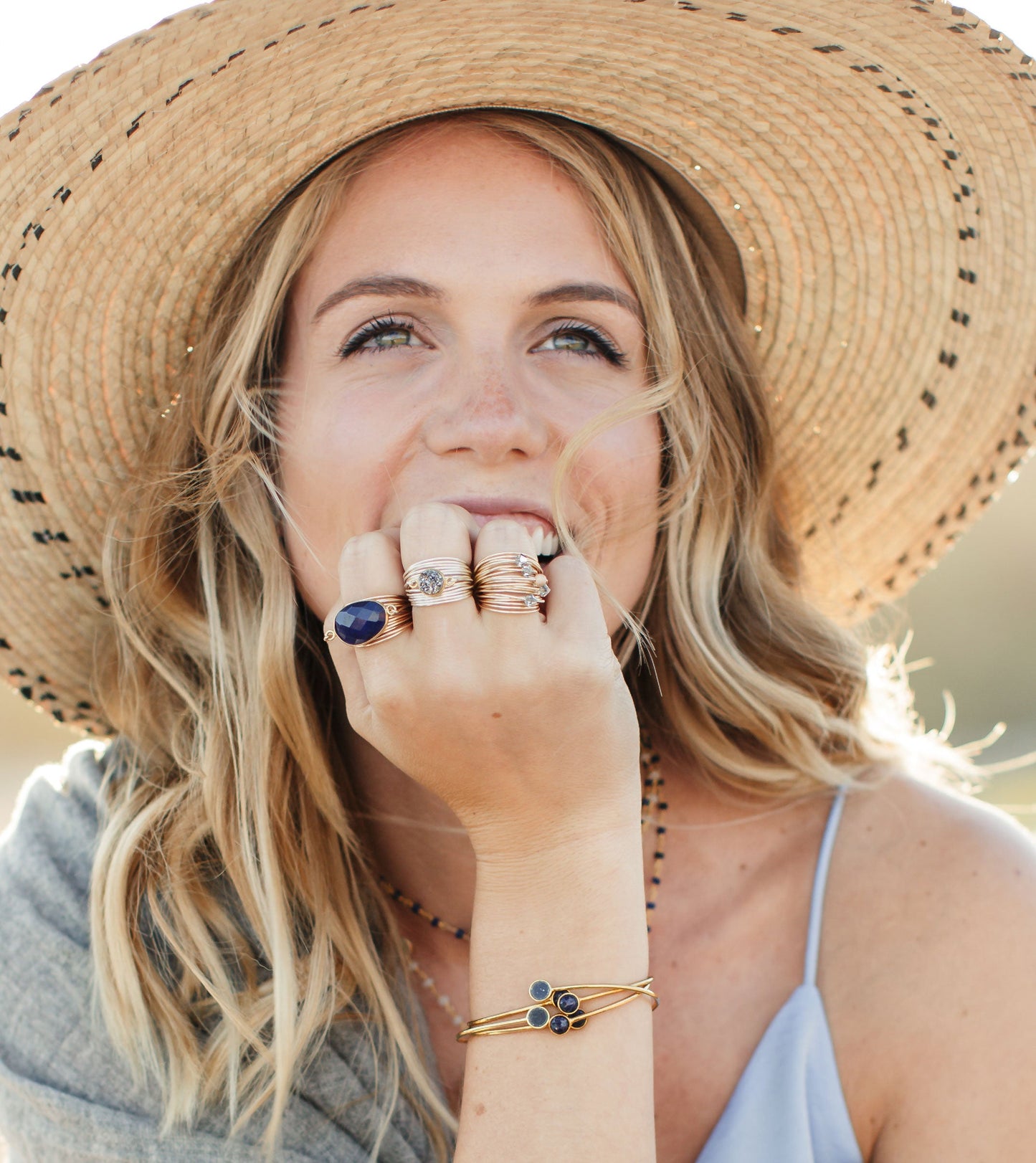Torrey Ring mit Saphir