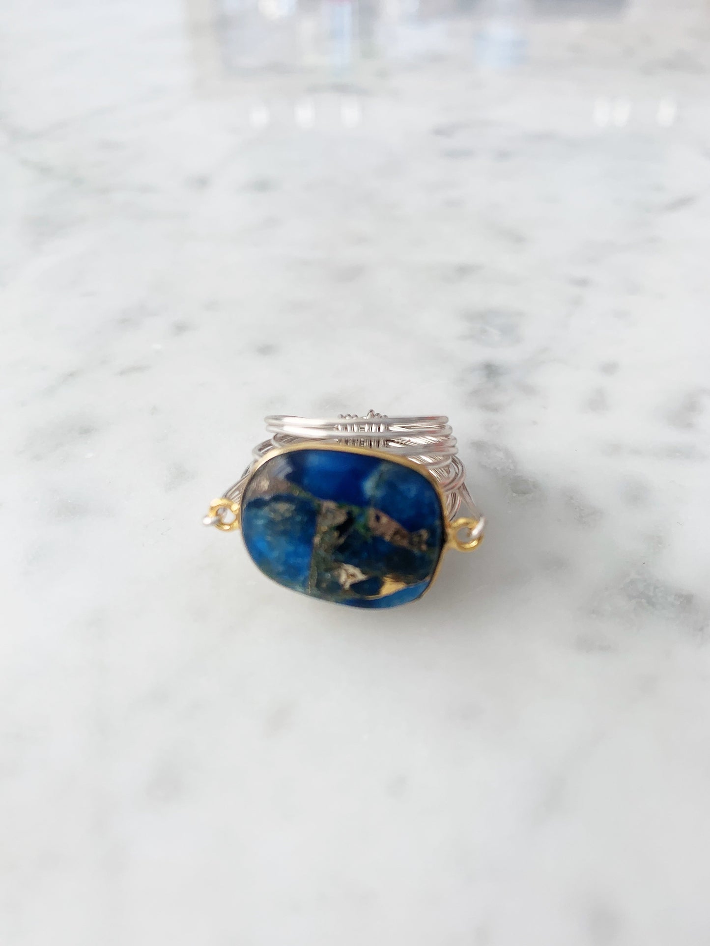 Torrey Ring mit blauem Mojave-Kupfer-Türkis
