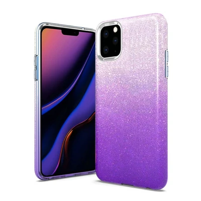 iPhone 11 Pro MAX Two Tone Glitter Hybrid Case