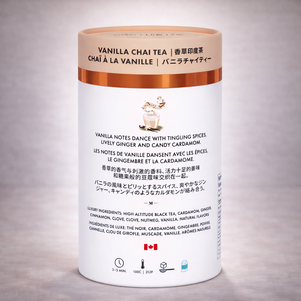 Luxuriöser Vanille-Chai-Tee