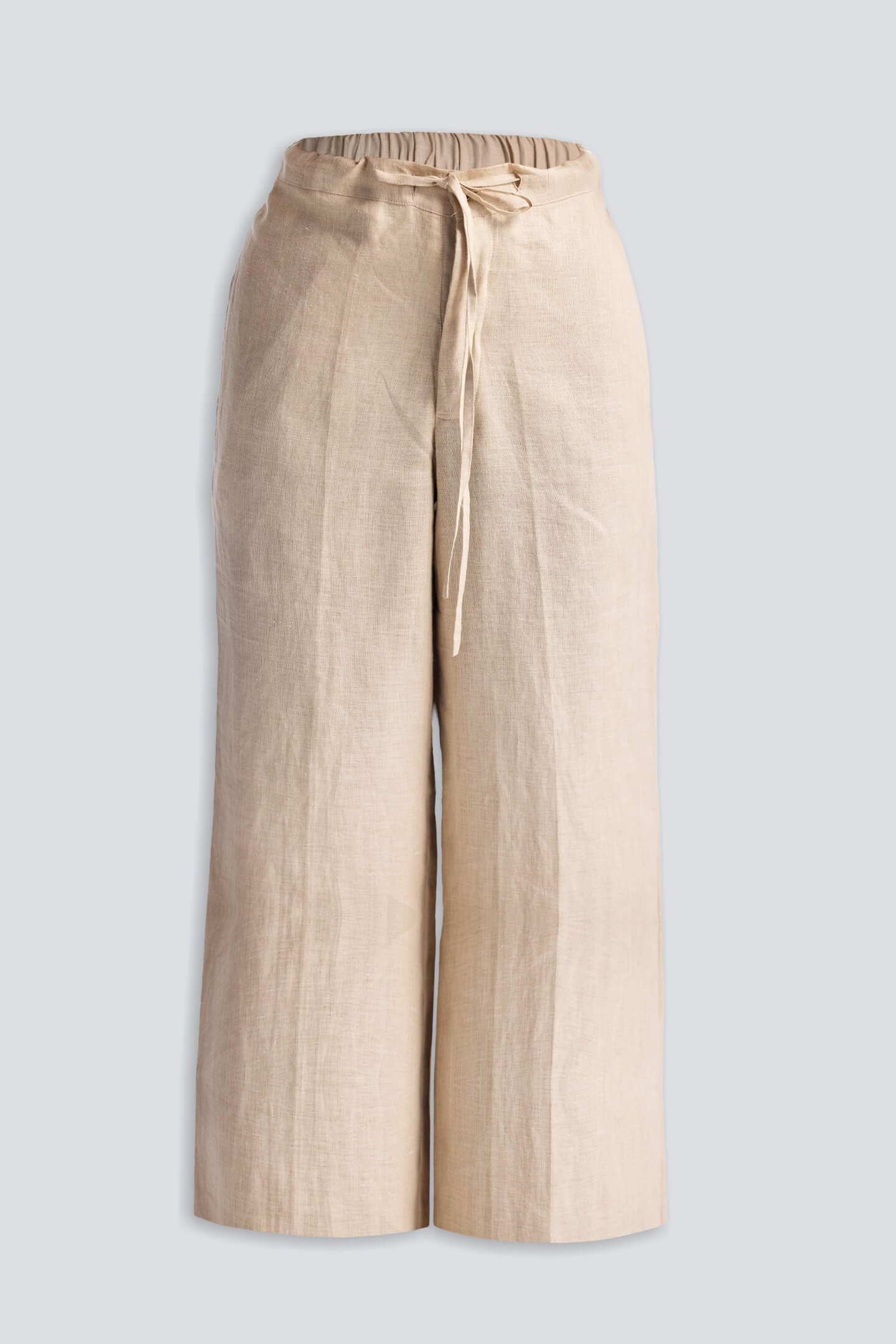 Weite Beinhose aus Hanf