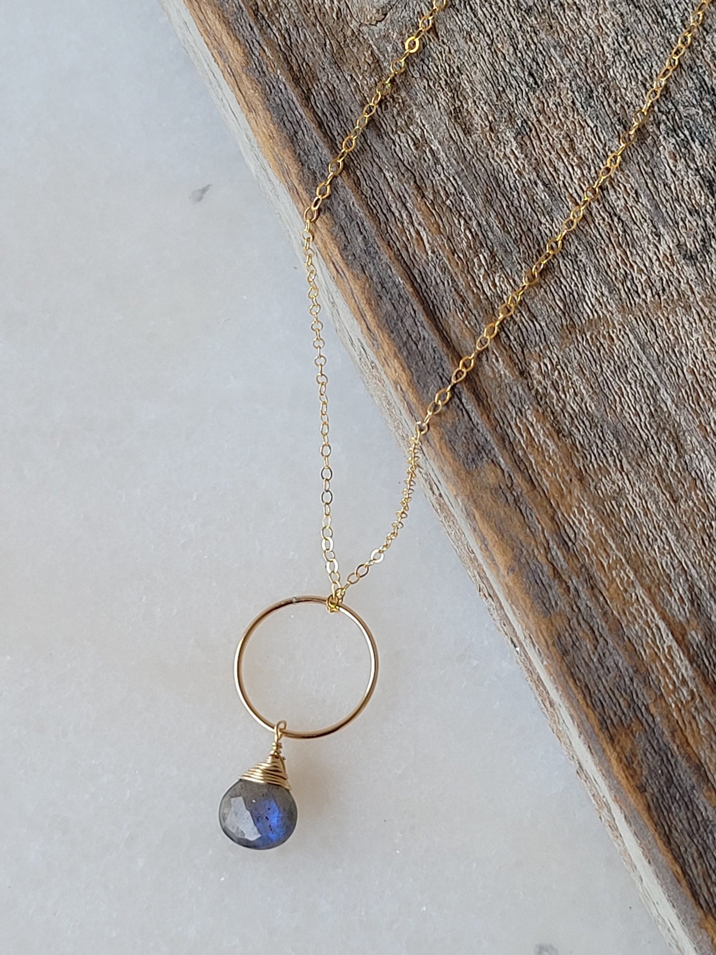 Yuliya Necklace in Labradorite