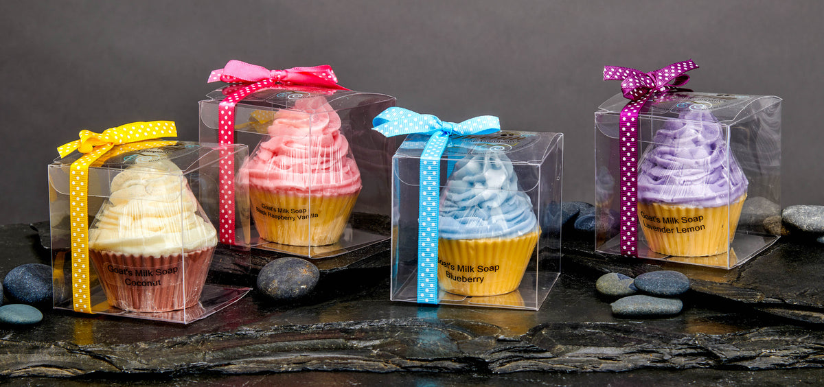 Swirl Top Cupcake Soap-Black Raspberry Vanilla