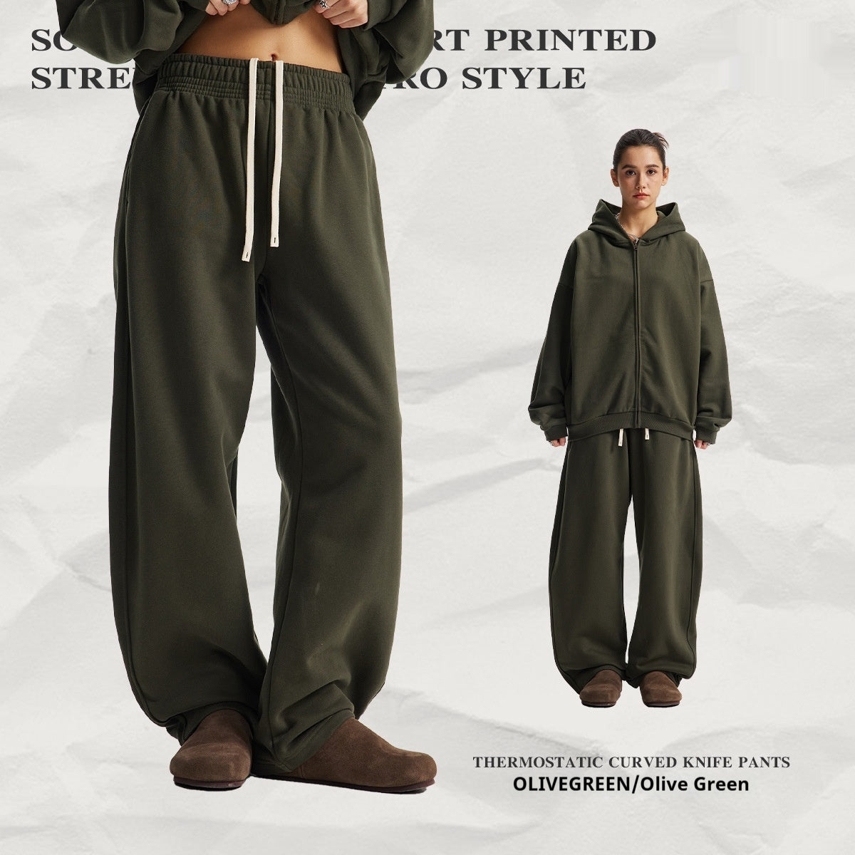 Hooded Cardigan Sweater Set For Men And Women