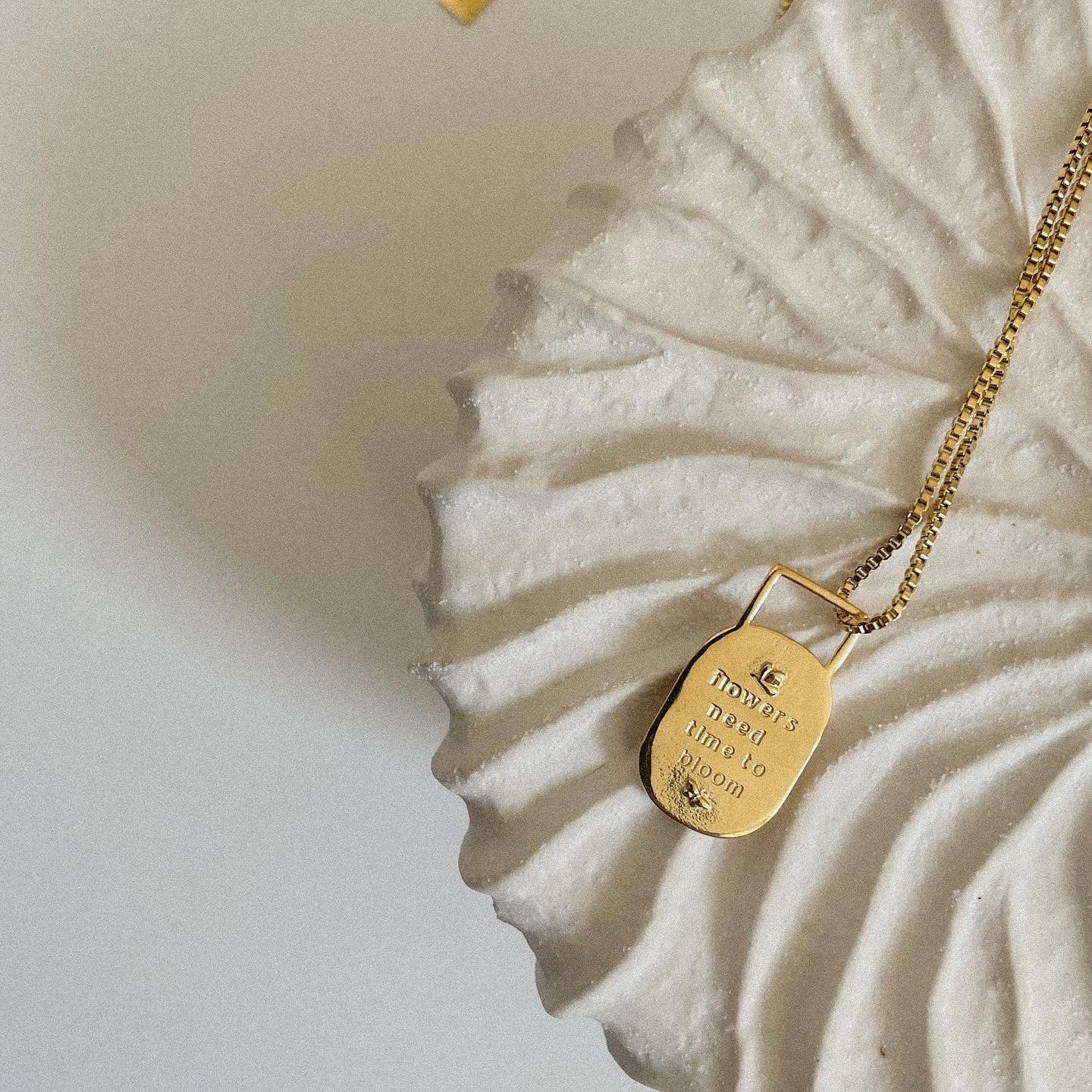Bloom Affirmation Kette - Gold