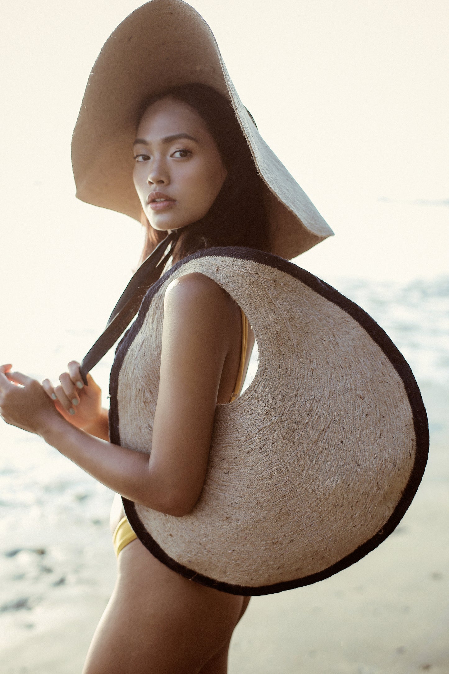 SOLO Halo Jute-Strohtasche